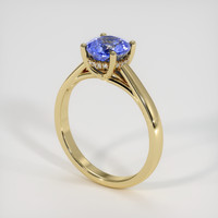 1.44 Ct. Blue Sapphire Ring, 10K Yellow Gold 2