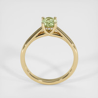 1.11 Ct. Yellowish Green Sapphire Ring, 10K Yellow Gold 3