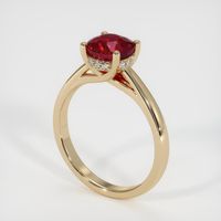 1.74 Ct. Ruby Ring, 14K Yellow Gold 2