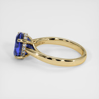 3.31 Ct. Blue Sapphire Ring, 14K Yellow Gold 4