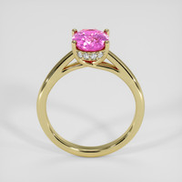 1.42 Ct. Pink Sapphire Ring, 14K Yellow Gold 3