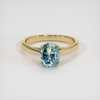 1.99 Ct. Sapphire Ring, 14K Yellow Gold 1