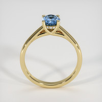 0.99 Ct. Greenish Blue Sapphire Ring, 14K Yellow Gold 3