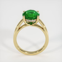 3.42 Ct. Emerald Ring, 18K Yellow Gold 3