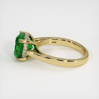 3.42 Ct. Emerald Ring, 18K Yellow Gold 4