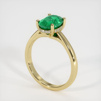 1.82 Ct. Emerald Ring, 18K Yellow Gold 2