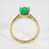 1.82 Ct. Emerald Ring, 18K Yellow Gold 3