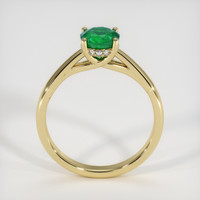 0.82 Ct. Emerald Ring, 18K Yellow Gold 3