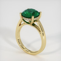 3.85 Ct. Emerald Ring, 18K Yellow Gold 2