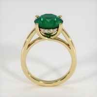 3.85 Ct. Emerald Ring, 18K Yellow Gold 3