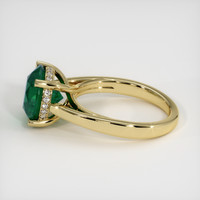 3.85 Ct. Emerald Ring, 18K Yellow Gold 4