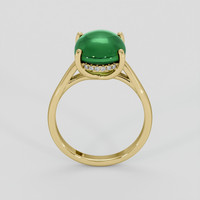 4.11 Ct. Emerald Ring, 18K Yellow Gold 3