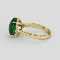 4.11 Ct. Emerald Ring, 18K Yellow Gold 4