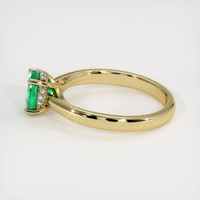 0.82 Ct. Emerald Ring, 18K Yellow Gold 4