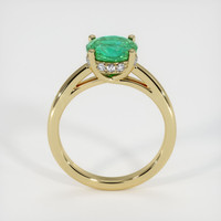 1.15 Ct. Emerald Ring, 18K Yellow Gold 3