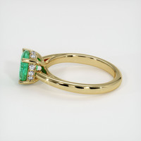 1.15 Ct. Emerald Ring, 18K Yellow Gold 4