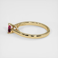 0.45 Ct. Ruby Ring, 18K Yellow Gold 4