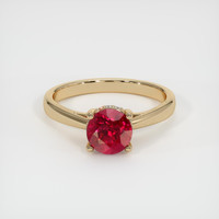 1.51 Ct. Ruby Ring, 18K Yellow Gold 1