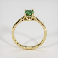 0.73 Ct. Green Sapphire Ring, 18K Yellow Gold 3