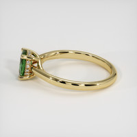 0.73 Ct. Green Sapphire Ring, 18K Yellow Gold 4
