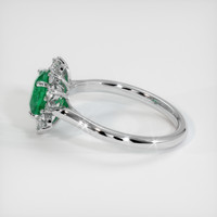 1.18 Ct. Emerald Ring, Platinum 950 4