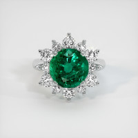 3.85 Ct. Emerald Ring, Platinum 950 1