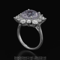 5.38 Ct. Gemstone Ring, Platinum 950 2