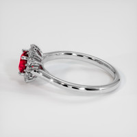 0.90 Ct. Ruby Ring, Platinum 950 4