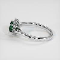 1.28 Ct. Green Sapphire Ring, Platinum 950 4