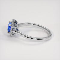 0.78 Ct. Blue Sapphire Ring, Platinum 950 4