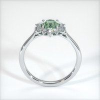 0.70 Ct. Green Sapphire Ring, Platinum 950 3