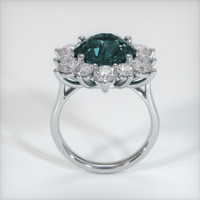 4.29 Ct. Bluish Green Sapphire Ring, Platinum 950 3