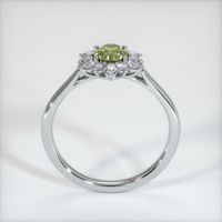 0.59 Ct. Yellowish Green Sapphire Ring, Platinum 950 3
