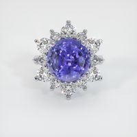 6.90 Ct. Violet Sapphire Ring, Platinum 950 1