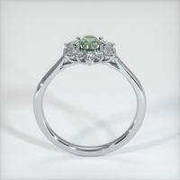 0.57 Ct. Green Sapphire Ring, Platinum 950 3