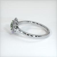 0.57 Ct. Green Sapphire Ring, Platinum 950 4