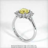 1.93 Ct. Yellow Sapphire Ring, Platinum 950 2