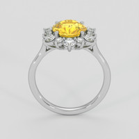 3.09 Ct. Yellow Sapphire Ring, Platinum 950 3