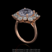 5.38 Ct. Gemstone Ring, 18K Rose Gold 2