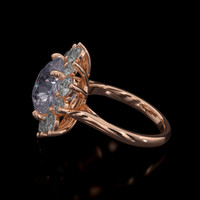 5.38 Ct. Gemstone Ring, 18K Rose Gold 4