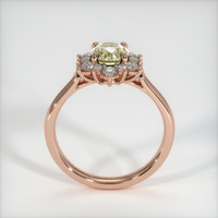 0.72 Ct. Yellow Sapphire Ring, 18K Rose Gold 3