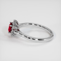0.90 Ct. Ruby Ring, 14K White Gold 4