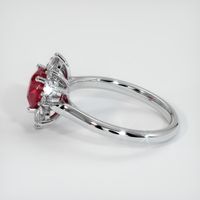 1.49 Ct. Ruby Ring, 14K White Gold 4