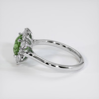 2.25 Ct. Green Sapphire Ring, 14K White Gold 4