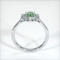 0.70 Ct. Green Sapphire Ring, 14K White Gold 3