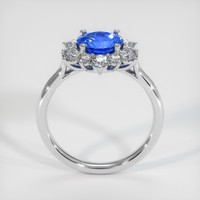 2.14 Ct. Blue Sapphire Ring, 18K White Gold 3