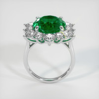 6.90 Ct. Emerald Ring, 18K White Gold 3