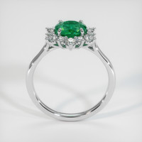 1.18 Ct. Emerald Ring, 18K White Gold 3