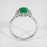 1.20 Ct. Emerald Ring, 18K White Gold 3