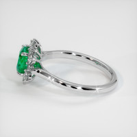 1.20 Ct. Emerald Ring, 18K White Gold 4